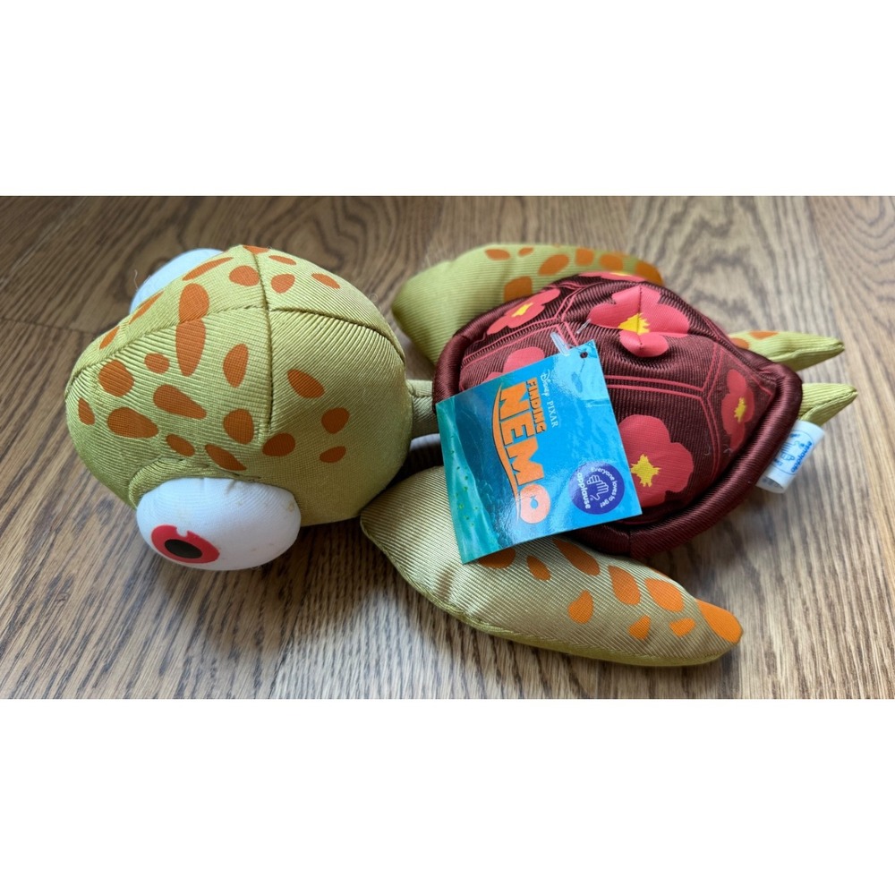NWT VTG Disney Pixar Finding Nemo Squirt Turtle Crush Plush Stuffed 10"